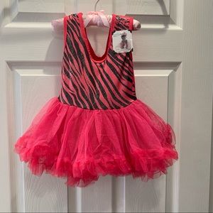 NWT Princess Expressions Pink Animal Print Tutu Dress-12-24 months